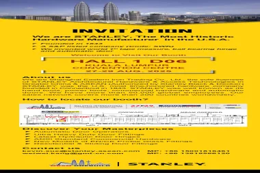 史丹利建筑五金与智慧通行邀请函 | 2025 MBAM OneBuild 8.26-8.29