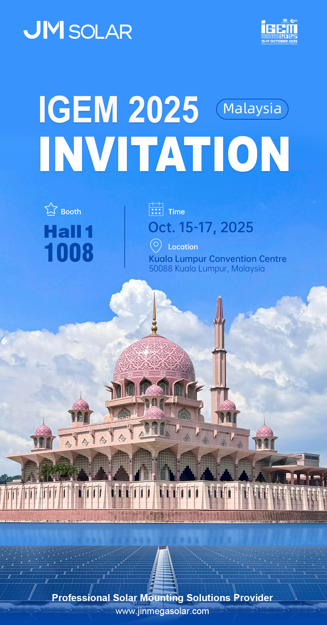 展会预告 | 晶兆能源即将亮相IGEM 2025,共探马来西亚清洁能源新机遇