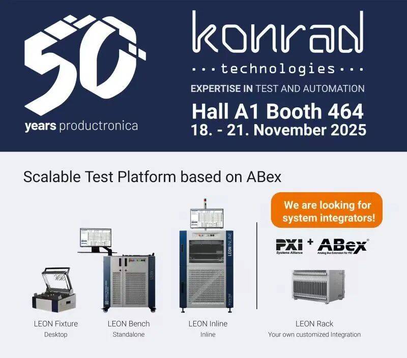 KonradTechnologies康莱德科技邀请函 | Productronica2025 德国慕尼黑国际电子生产设备展览会