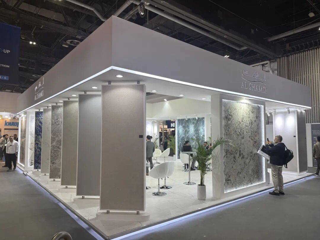 马可波罗瓷砖惊艳亮相2025年中东迪拜五大行业展