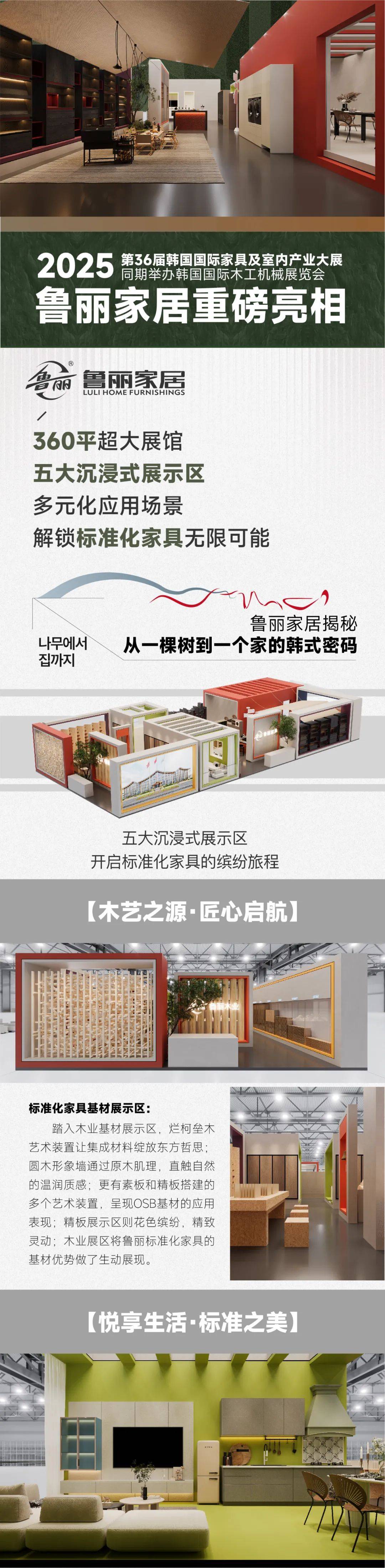 展会预告丨鲁丽家居重磅亮相2025年第36届韩国国际家具及室内产业大展