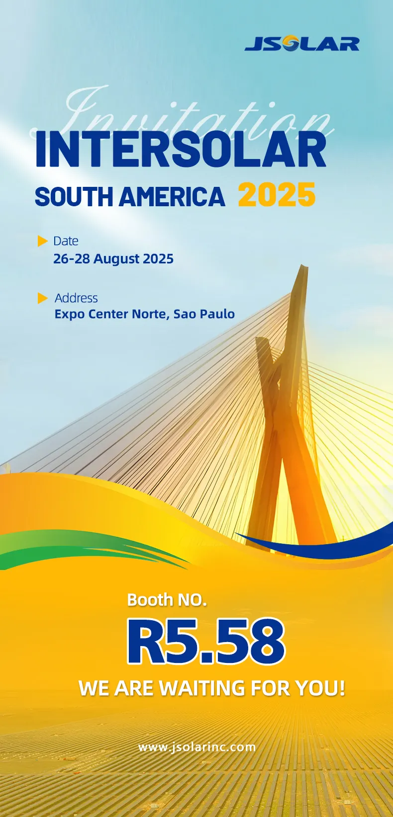 邀请函丨聚晟科技邀您共聚巴西Intersolar South America 2025