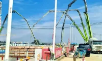 BICES 2025展商风采：中联重科多台泵车助建济南重点工程