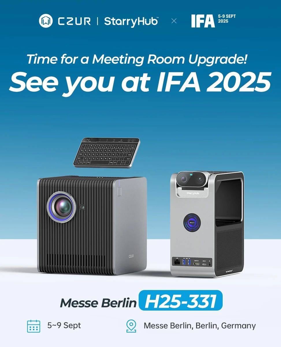 【海外动态】成者CZUR将携会议星新品亮相德国柏林IFA 2025