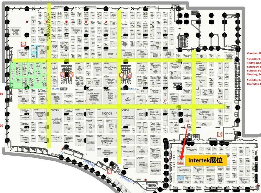 展位：V13023 | Intertek天祥集团电子电气与您相约RE+ 2025国际太阳能展览会
