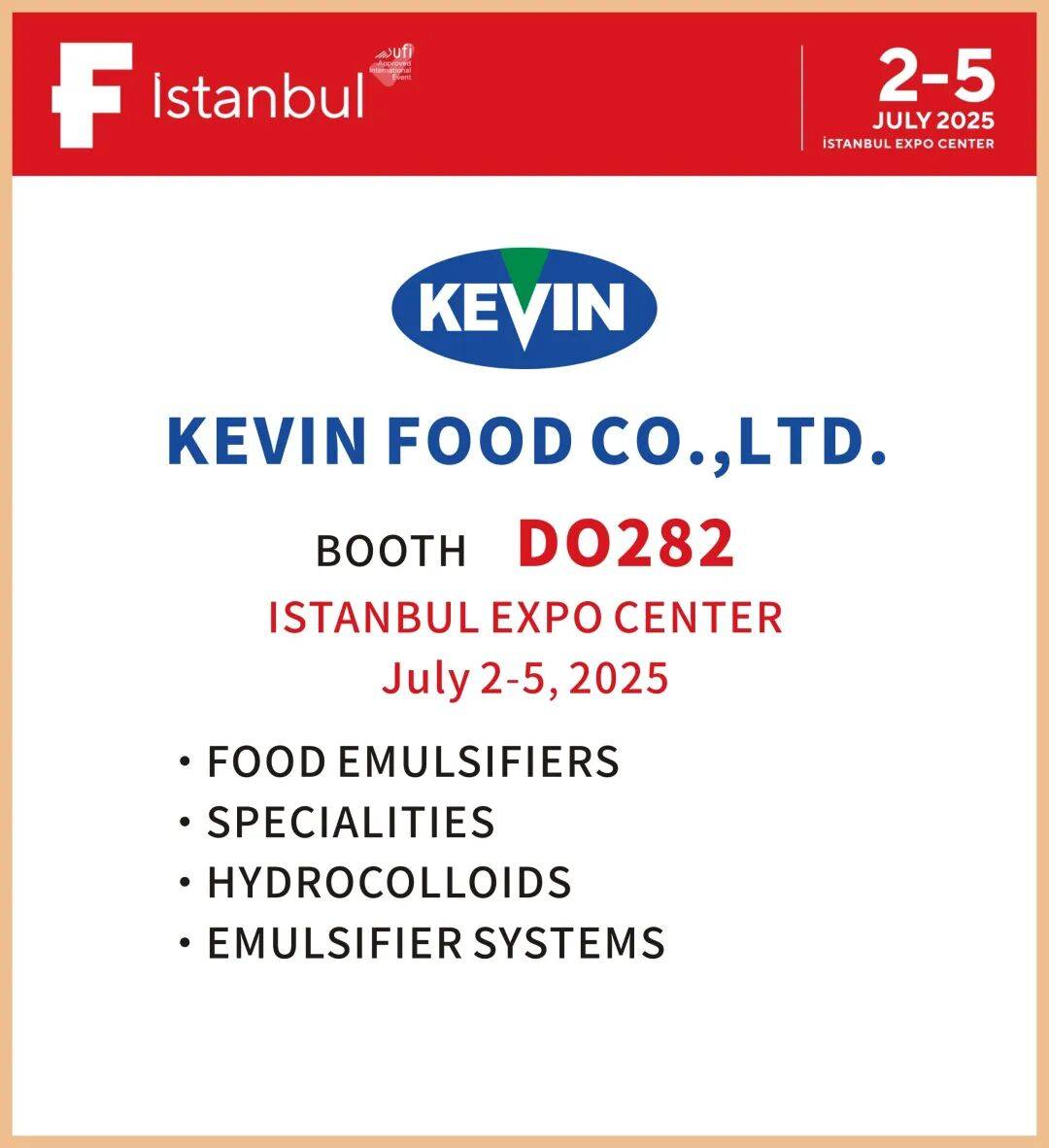 凯闻集团亮相土耳其食品展F ISTANBUL 2025