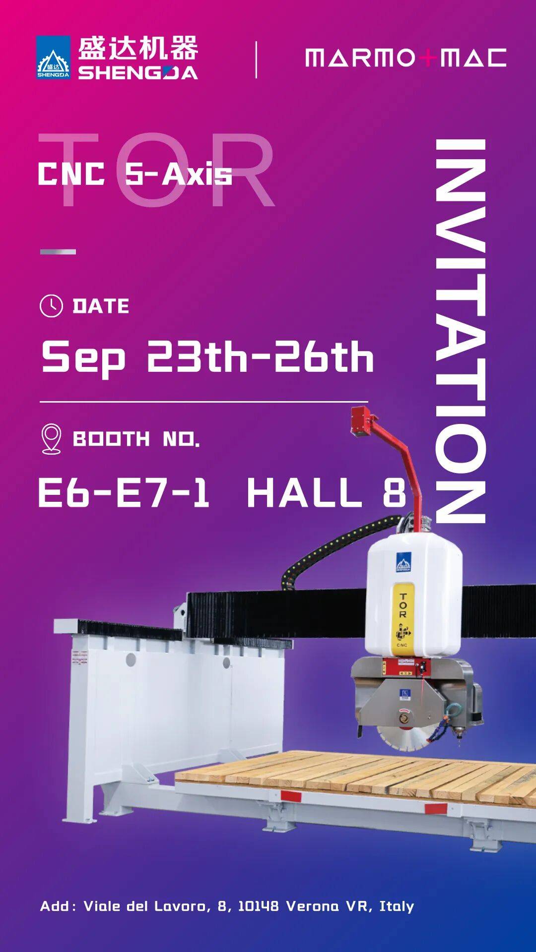 盛达机器｜蓄势待发意大利石材展 Marmomac 2025