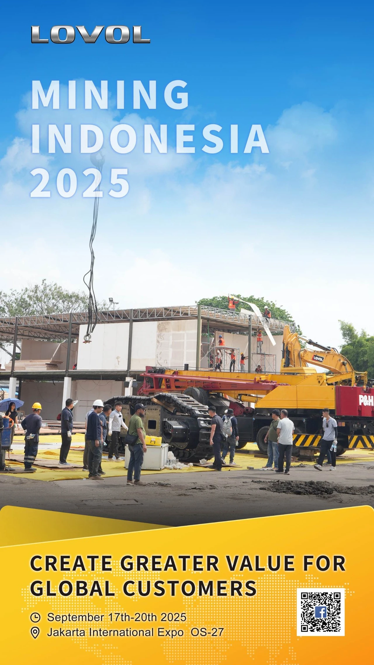 2025印尼国际矿业展 | 闪耀千岛之国，雷沃重工展区搭建中！