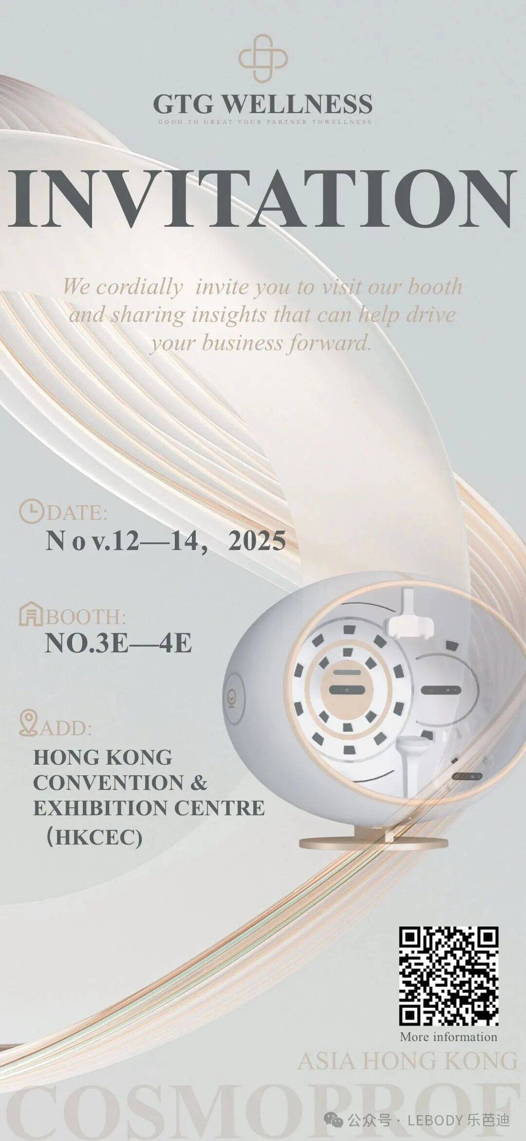 LEBODY 乐芭迪欢迎参加[2025年亚洲美容展]-香港