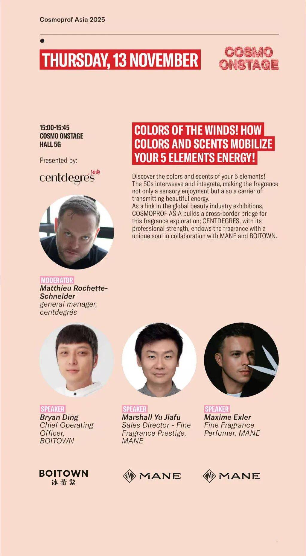 2025年亚太区美容展 | 当香氛邂逅 5C 艺术！5C 概念开启嗅觉与色彩的跨界盛宴 Cosmoprof Asia 2025