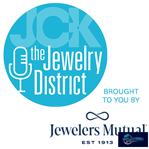 The Jewelry District播客与Jewelers Mutual标识