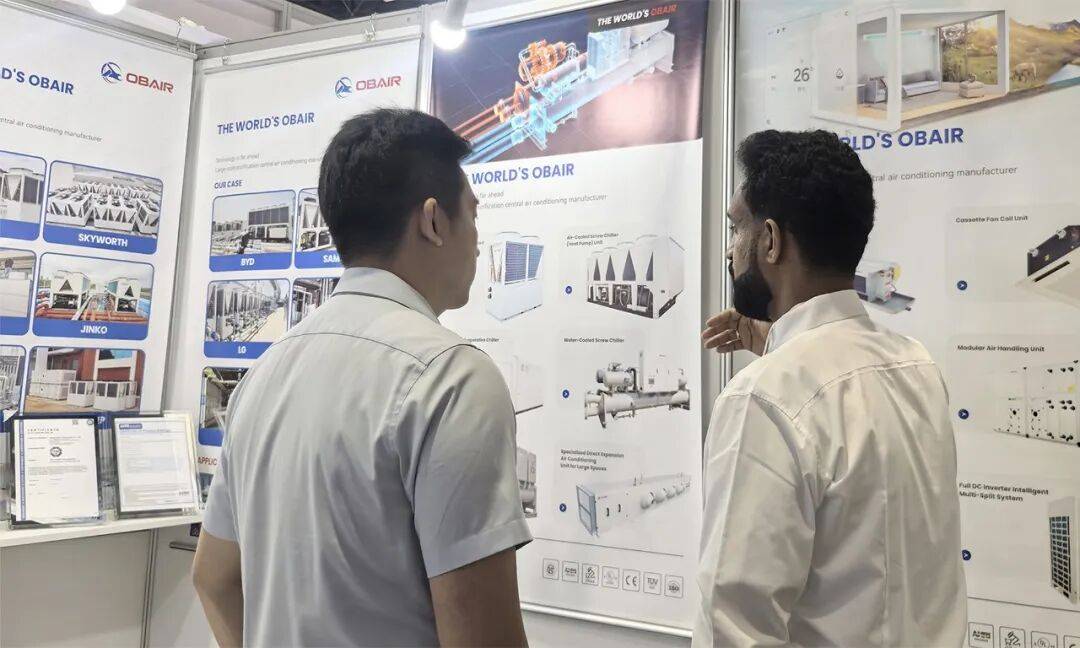 再次亮相世界舞台！欧博空调闪耀2025年中东迪拜五大行业展，以