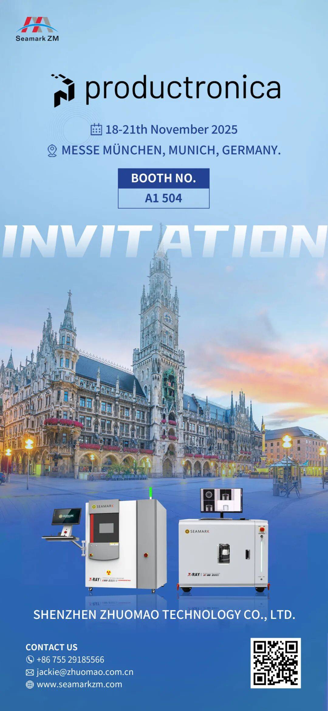 卓茂科技亮相德国慕尼黑电子生产设备展览会（productronica） 2025！