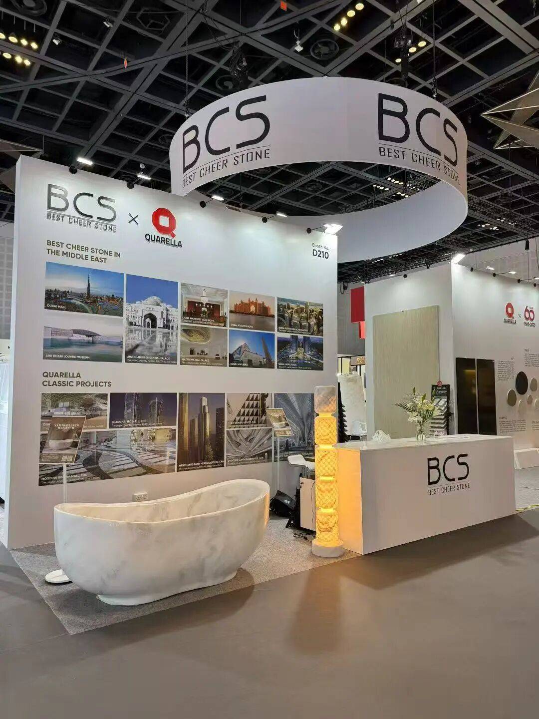 2025年迪拜五大行业展完美落幕，高时石材集团皇家白玉与Quarella人造石惊艳亮相！
