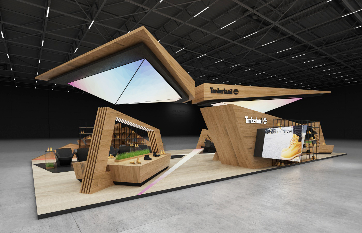 Timberland展台搭建